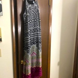 Patterned FUN SUMMER maxi dress